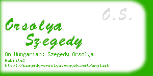 orsolya szegedy business card